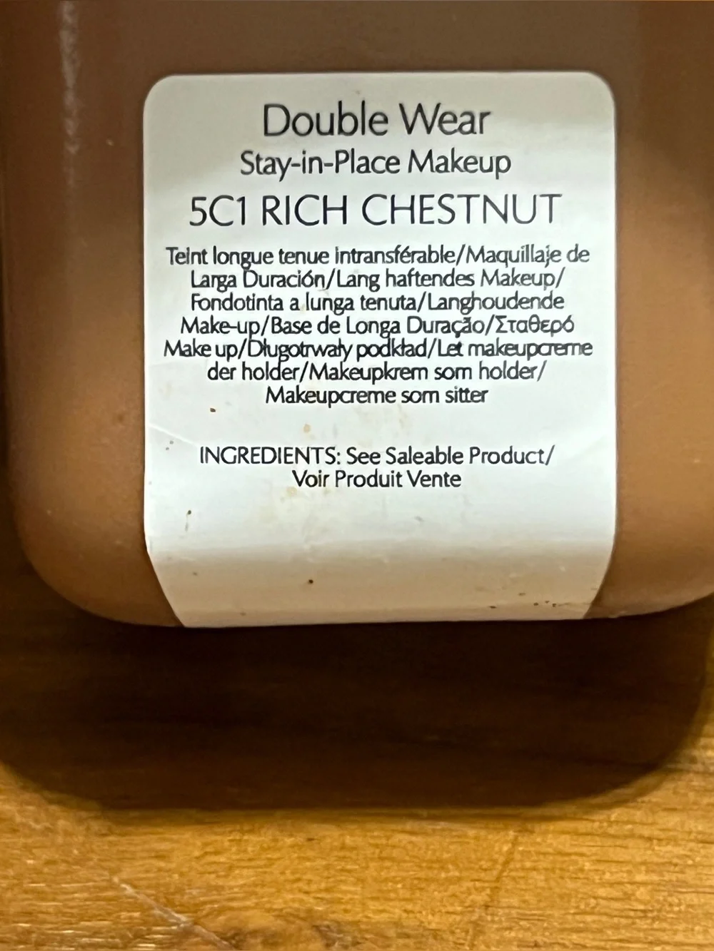 Estee Lauder Double Wear Foundation Original Formula 5C1 Rich Chestnut